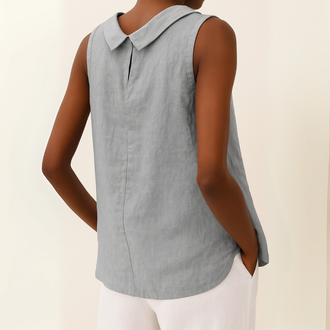 Haut à col roulé sans manches pour femme – Style minimaliste, élégant et décontracté