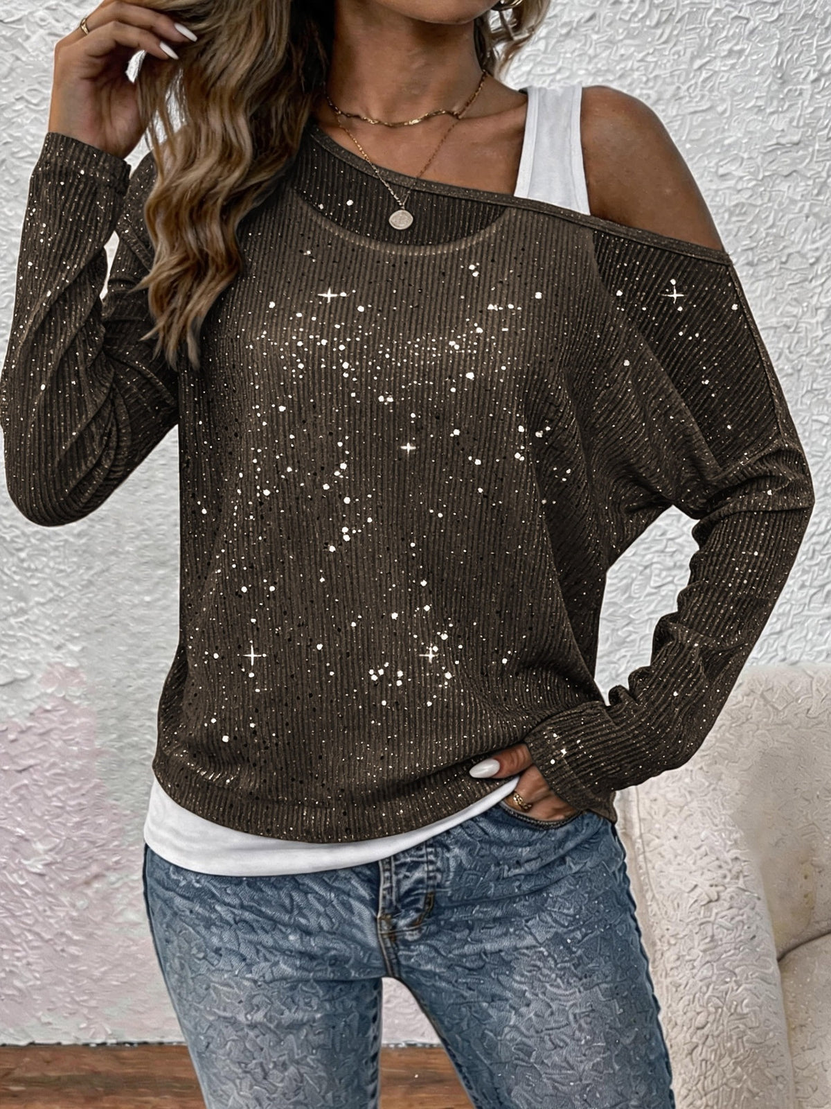 Camicia da donna a maniche lunghe - Elegante e fluida