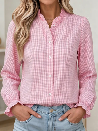 Chemise plaid femme manches longues - Simple et decontractee
