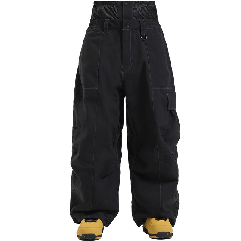Pantalon de Ski Coupe Large et Coupe-Vent Unisexe – Hivernal Respirant