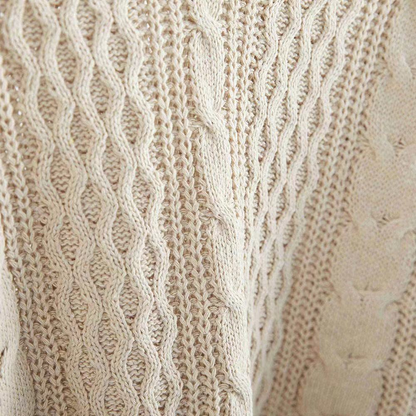 Pull epais femme torsade - Chaud et decontracte