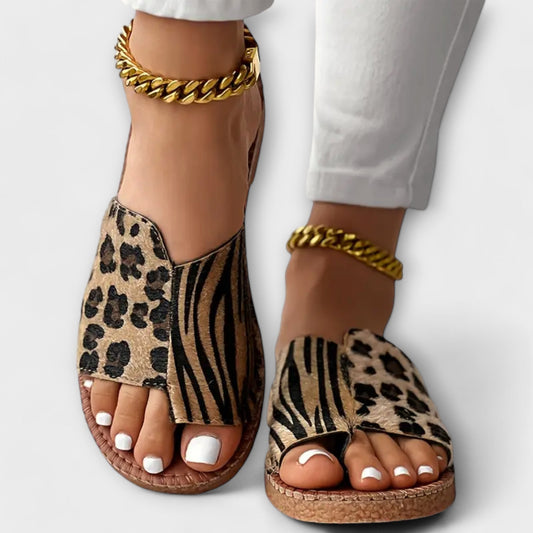 Mules leopard femme bicolores - Stylees et confortables