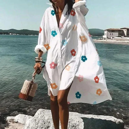 Robe chemise fluide tendance Robe blanche
