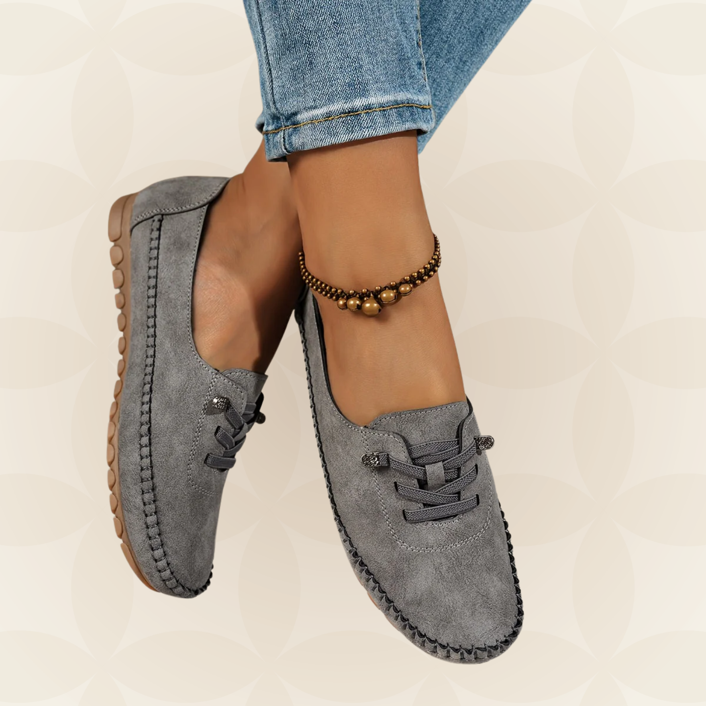 Mocassins femme de soutien pour pieds sensibles - Confortables et stables