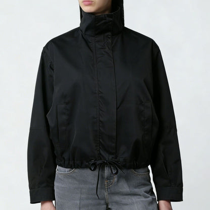 Trench femme col montant manches longues - Minimaliste et moderne