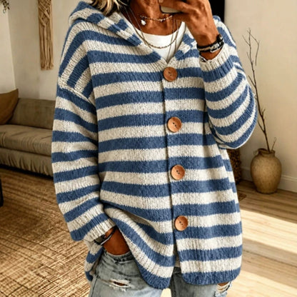 Pullover da donna a righe in maglia – Casual e moderno