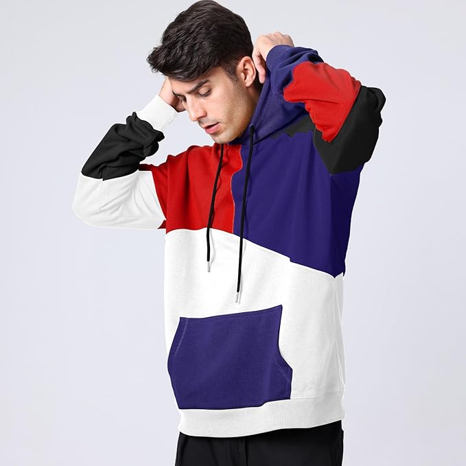 Sweat à Capuche Coloré Moderne et Stylé pour Homme