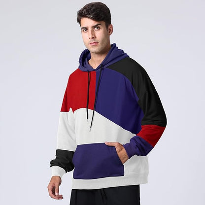 Sweat à Capuche Coloré Moderne et Stylé pour Homme
