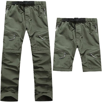 Pantalon de Plein Air Homme Séchant Rapidement et Durable – Pantalon Respirant à Jambes Zippées