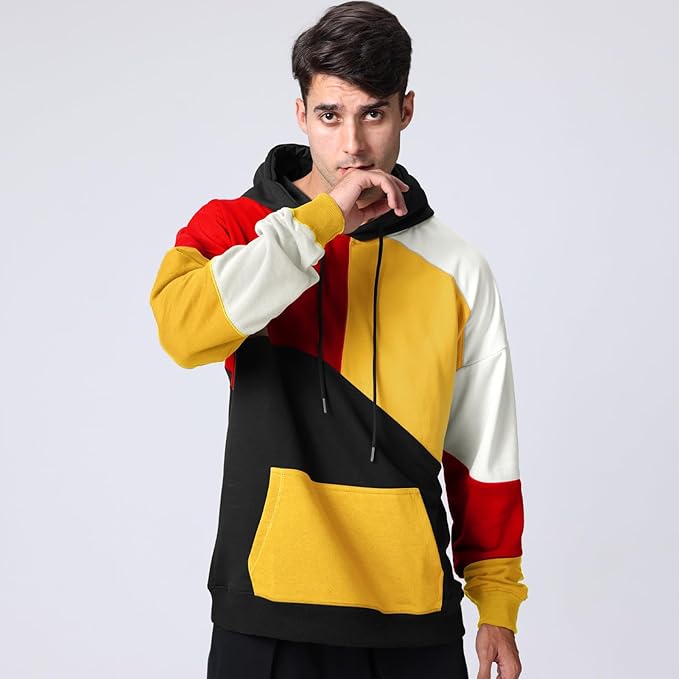Sweat à Capuche Coloré Moderne et Stylé pour Homme