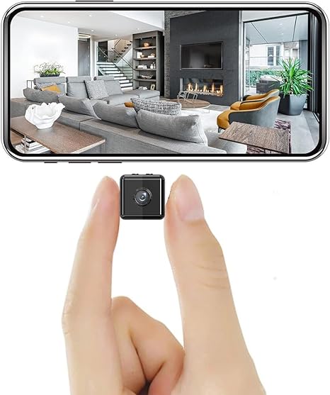 Caméra de Sécurité Mini Sans Fil Innovante – Caméra HD 1080P WiFi Compacte de Surveillance Intelligente avec Vision Nocturne Détection de Mouvement et Surveillance à Distance