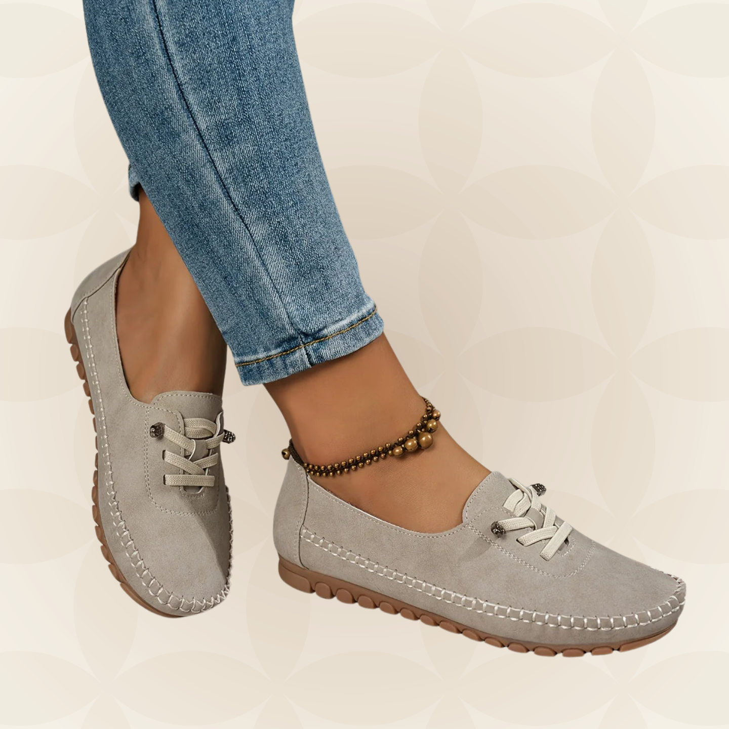 Mocassins femme de soutien pour pieds sensibles - Confortables et stables