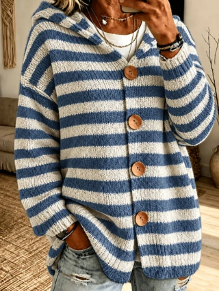 Pullover da donna a righe in maglia – Casual e moderno
