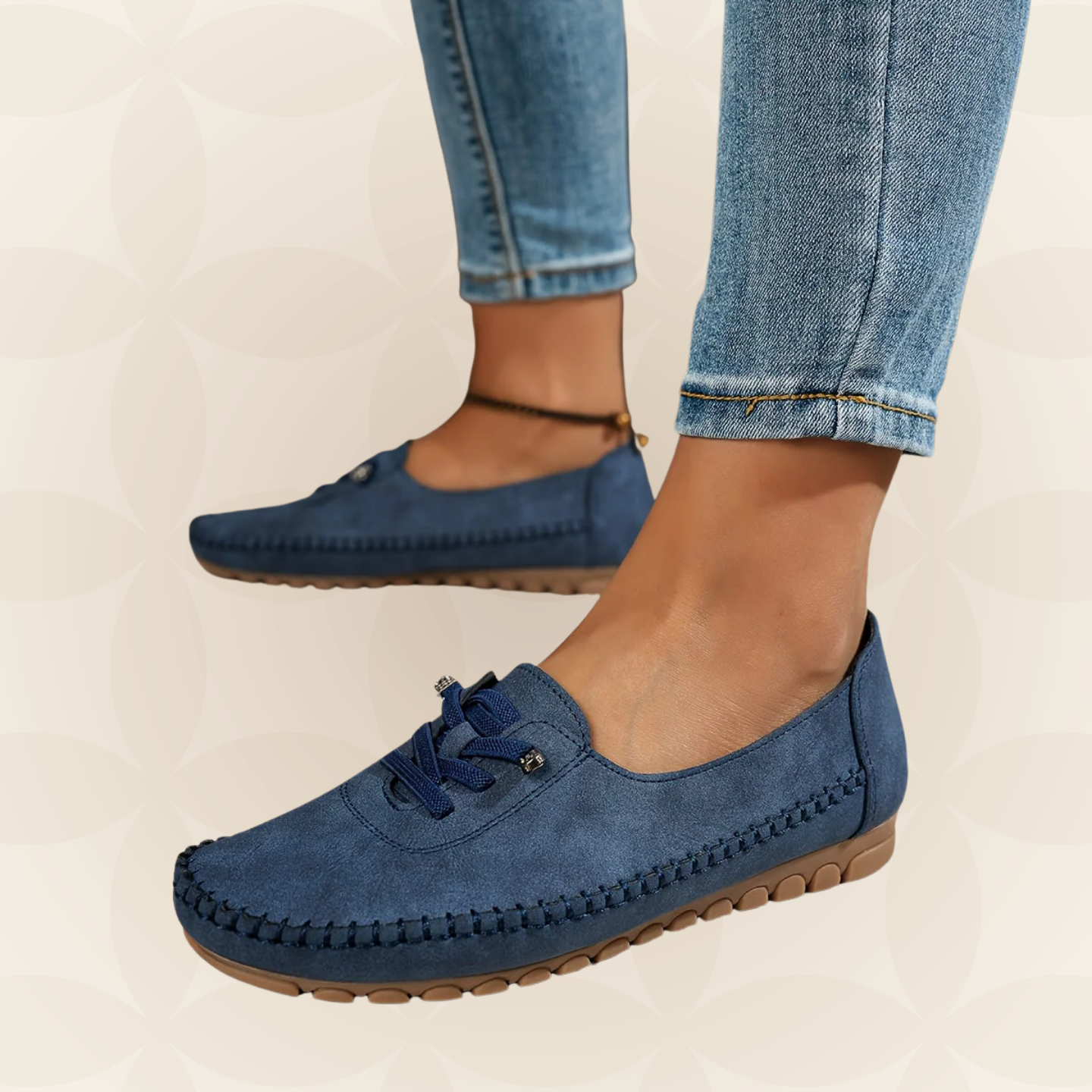 Mocassins femme de soutien pour pieds sensibles - Confortables et stables