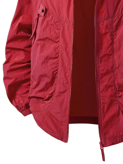 Veste à Capuche Outdoor Homme – Coupe-Vent Légère Premium