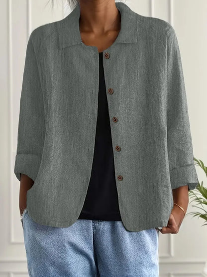 Blouse Décontractée Femme – Veste Légère Pour Superposition Quotidienne