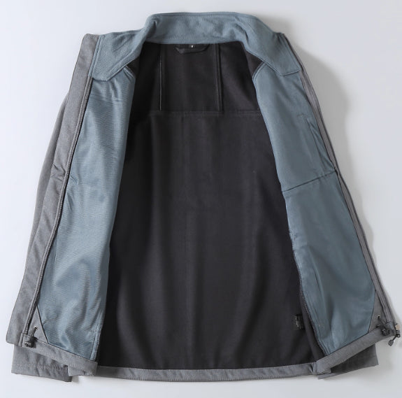 Veste Softshell Utilitaire d’Extérieur pour Homme – Veste Zippée Décontractée Premium