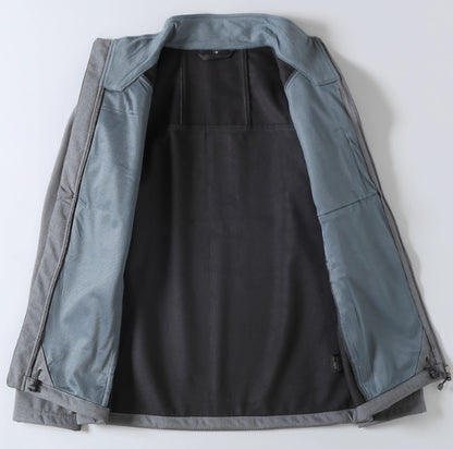 Veste Softshell Utilitaire d’Extérieur pour Homme – Veste Zippée Décontractée Premium