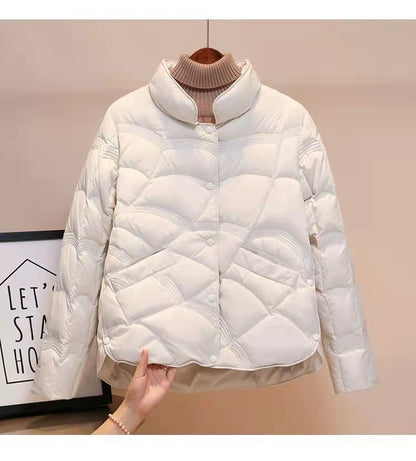 Veste légère matelassée premium pour femme – Manteau élégant à col montant