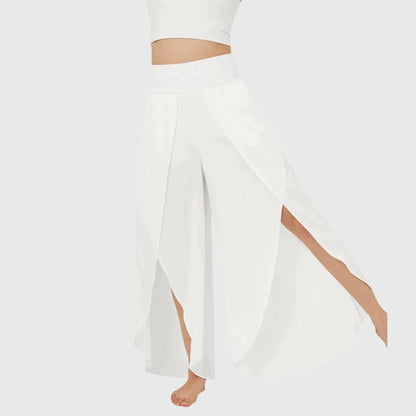 Pantalon d'ete femme jambe large - Fluide et decontracte