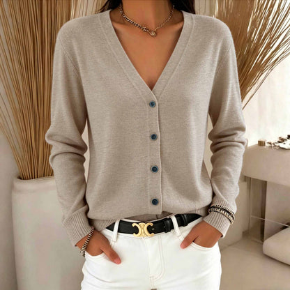 Cardigan da donna con scollo a V - Morbido e versatile