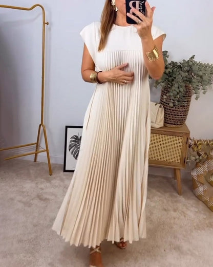 Abito maxi plissettato elegante da donna – Fluido e raffinato