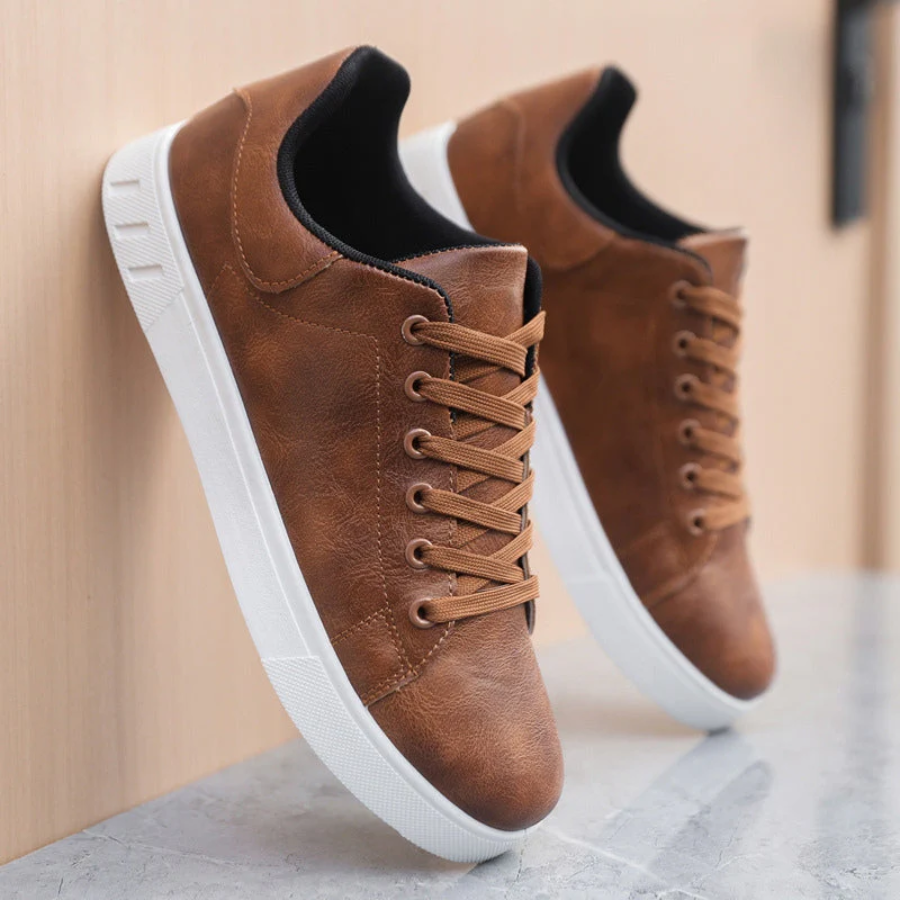 Baskets en Cuir Élégantes pour Homme – Chaussures Décontractées à Lacets