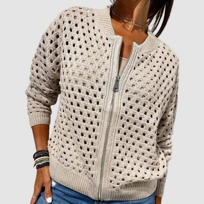 Cardigan Maille Premium Femme Luxe – Style Doux Élégant et Polyvalent.