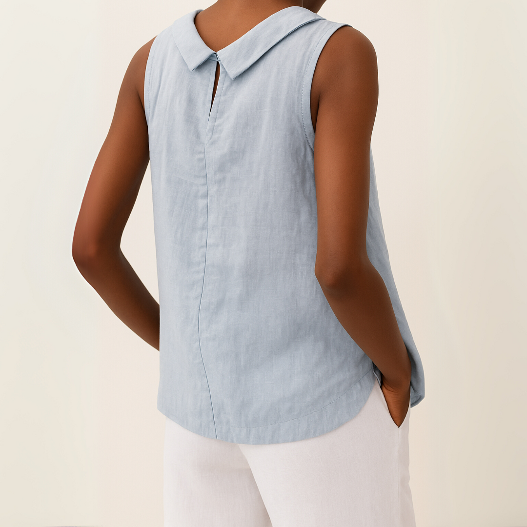 Haut à col roulé sans manches pour femme – Style minimaliste, élégant et décontracté