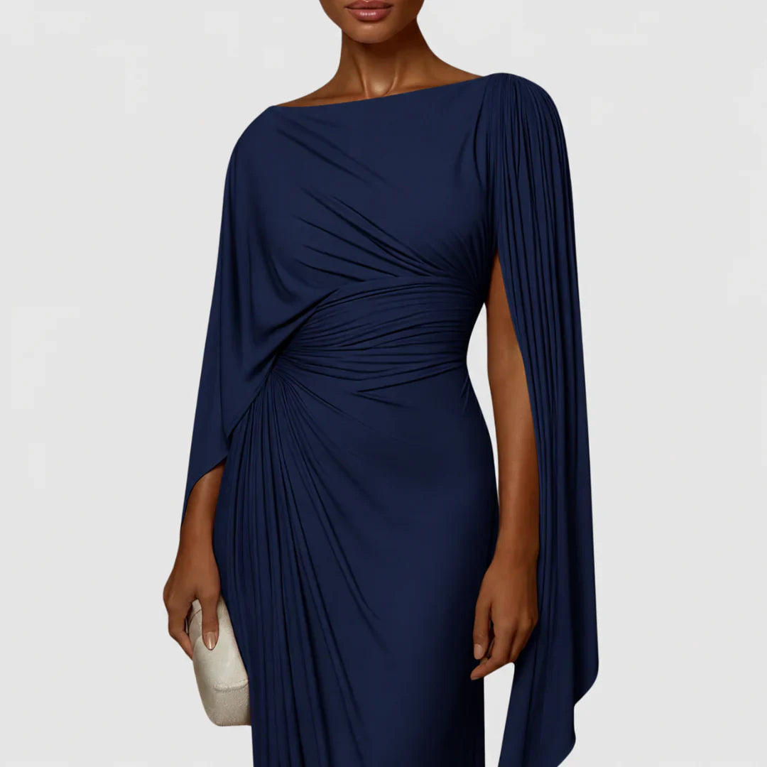 Long pleated women's dress - Flowing and elegant