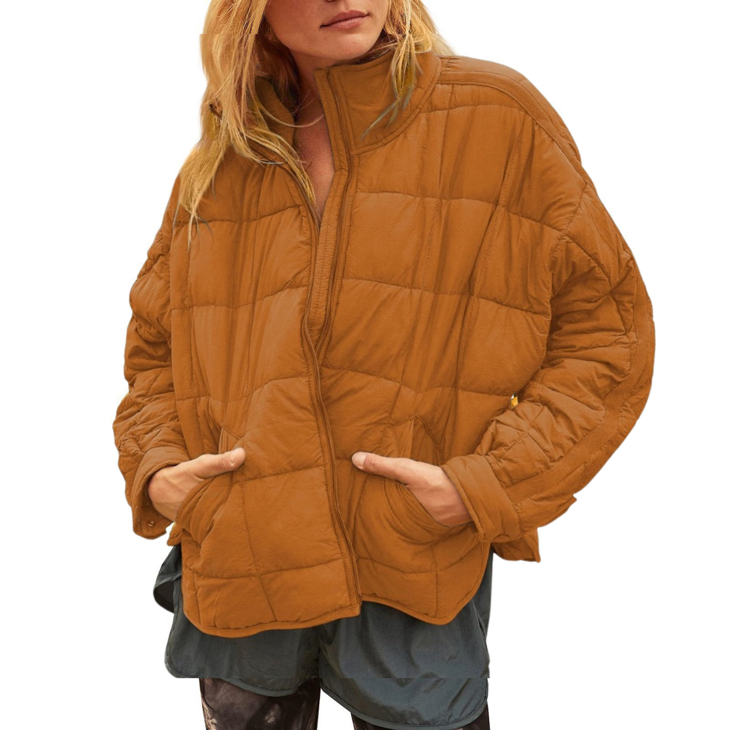 Veste matelassée légère zippée pour femme