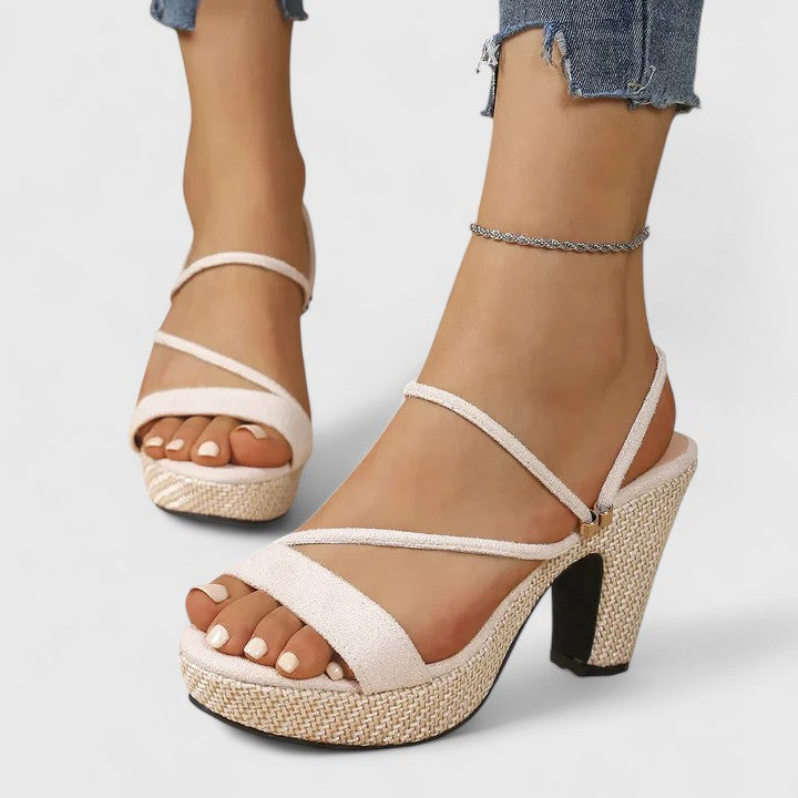 Sandales a talons femme a bride cheville - Elegantes et estivales
