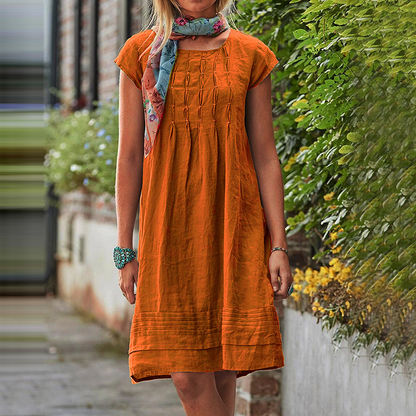 Robe ample à manches courtes femmes