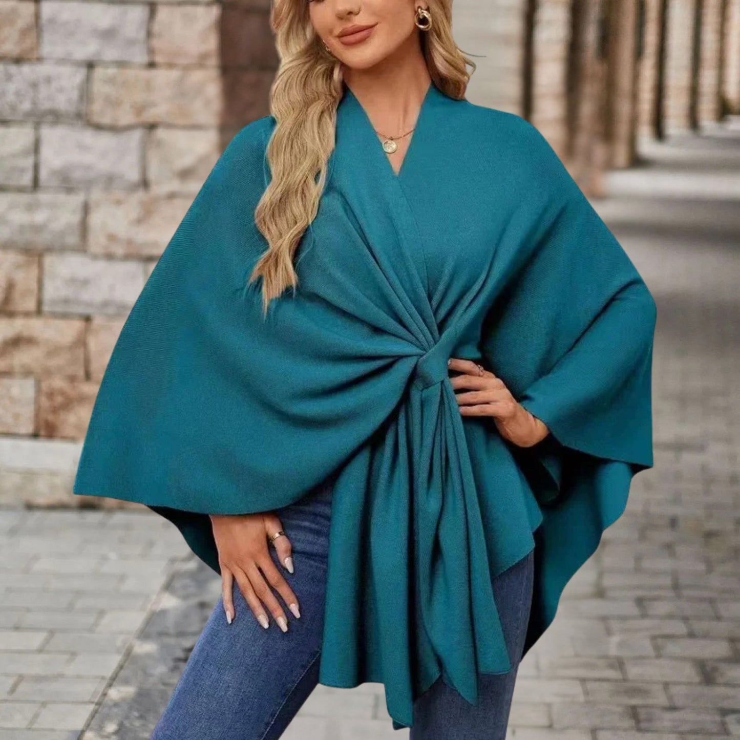 Poncho Chic Élégant pour Femme