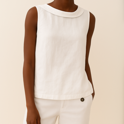 Haut à col roulé sans manches pour femme – Style minimaliste, élégant et décontracté