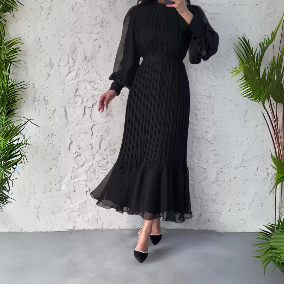 Robe élégante à plis pour femme – Modèle de soirée pour les grandes occasions