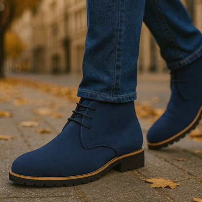 Men's Formal Suede Shoes with Laces – Classic Style