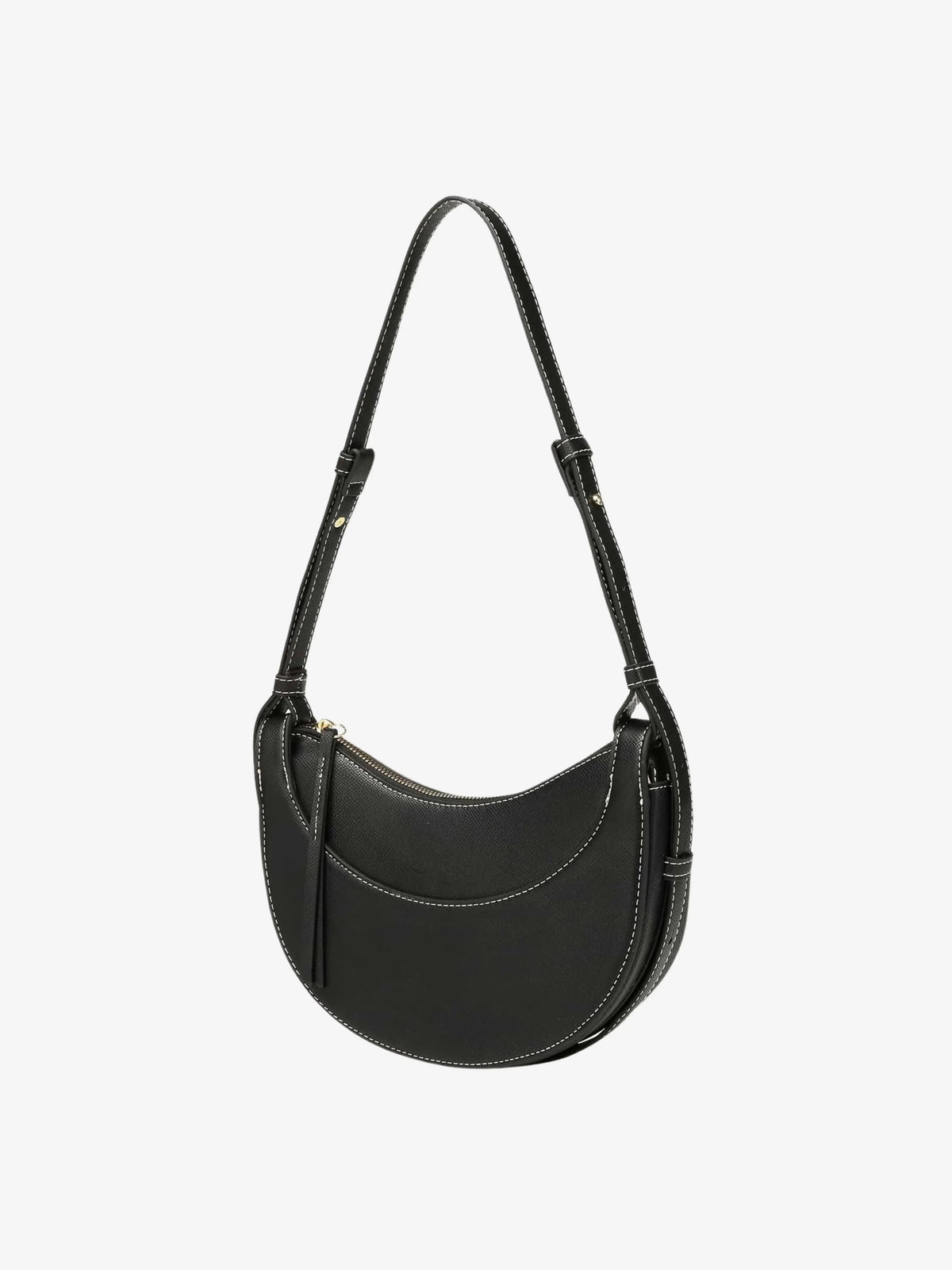 Sac bandouliere courbe femme avec pampille - Pratique et elegant