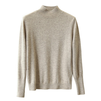 Basic women's high-neck sweater - Soft and essential