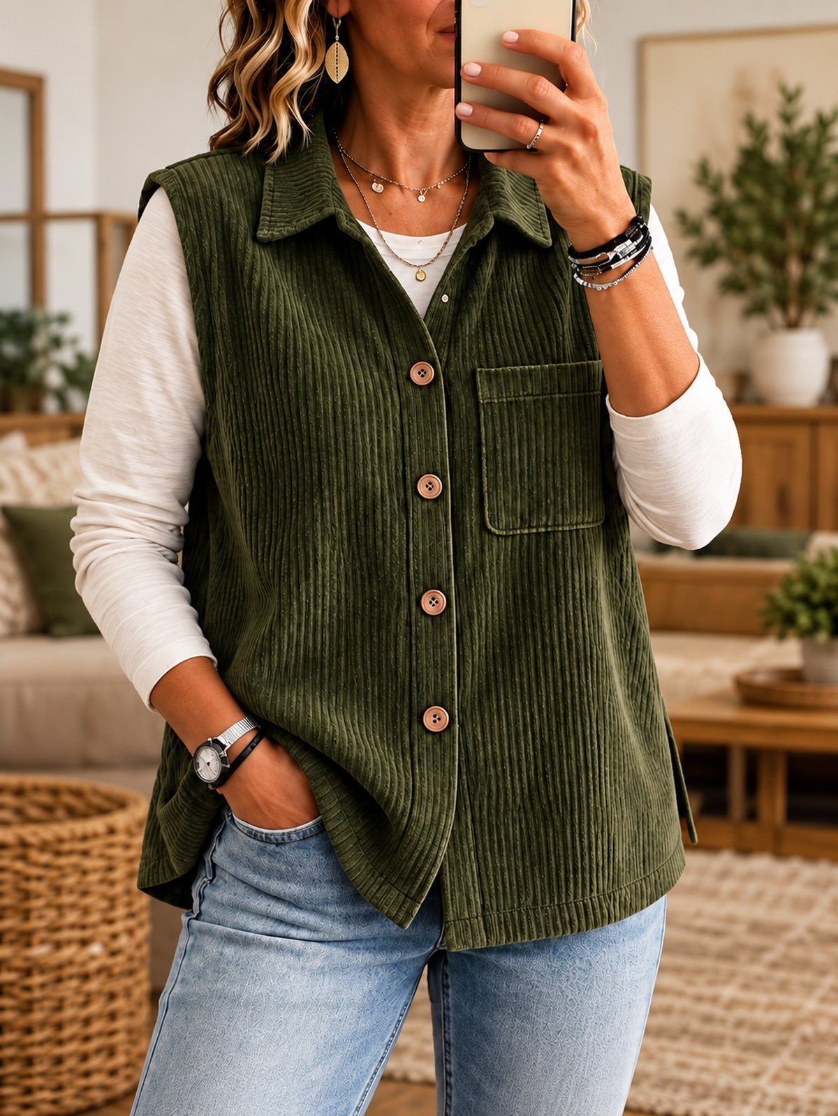 Flowy women's blouse - Elegant and easy