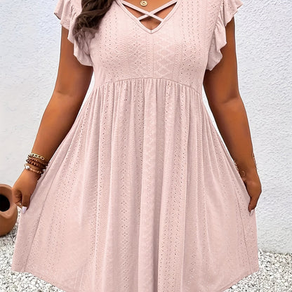 Mini robe décontractée à manches courtes – Parfaite pour les journées chaudes