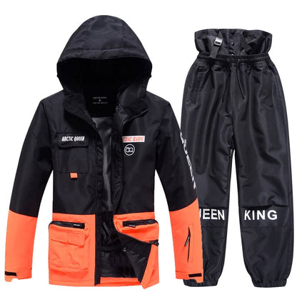 Ensemble de Ski Hivernal Unisexe – Tenue de Neige Respirante et Isolée en Deux Pièces