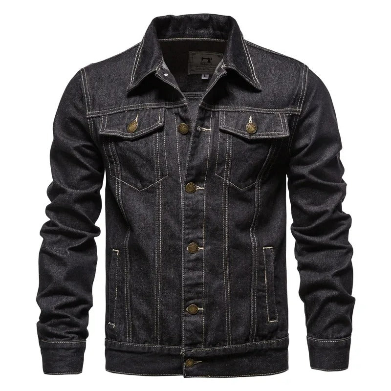 Veste en Denim Premium pour Homme – Vêtement Décontracté et Confortable