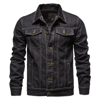 Veste en Denim Premium pour Homme – Vêtement Décontracté et Confortable