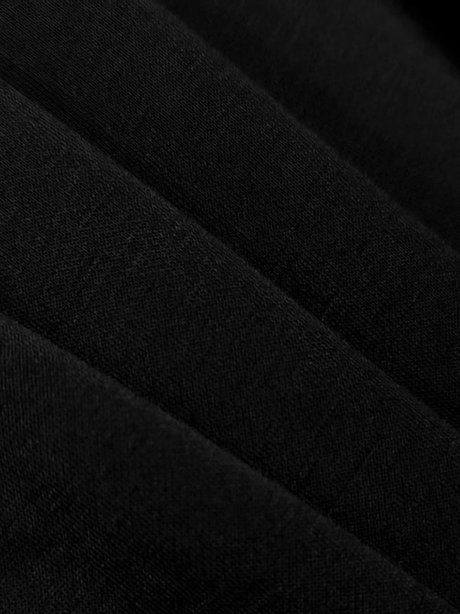 Robe Longue à Manches Bouffantes pour Femme – Élégante Fente Latérale