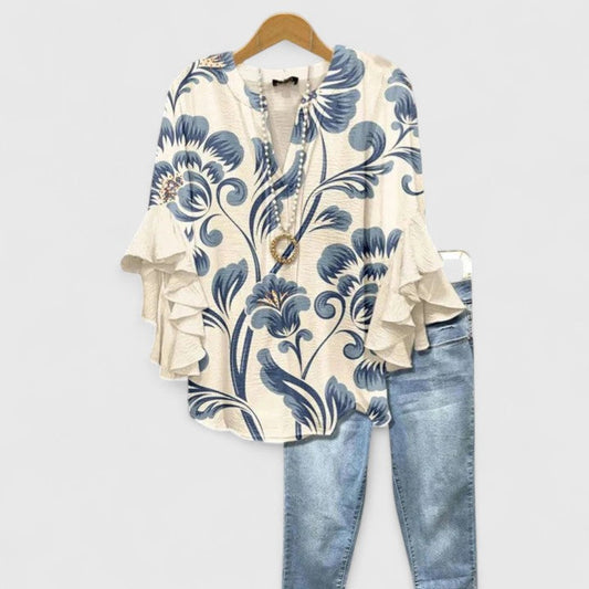 Blouse Chic Femme – Style Élégant Polyvalent Bureau et Soirée