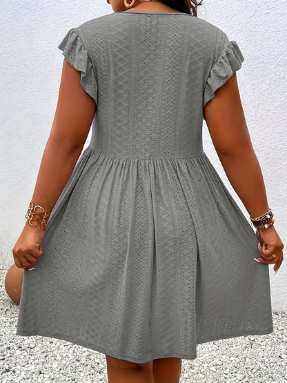Mini robe décontractée à manches courtes – Parfaite pour les journées chaudes