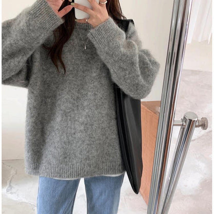 Pull Femme Oversize Luxueux – Jumper Coupe Ample en Mélange de Mohair