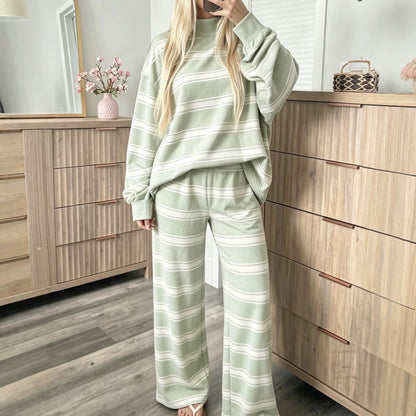 Completo casual da donna a righe - Coordinato e facile