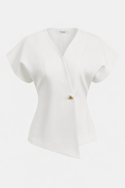 Top da donna con scollo a V elegante - Fluido e raffinato